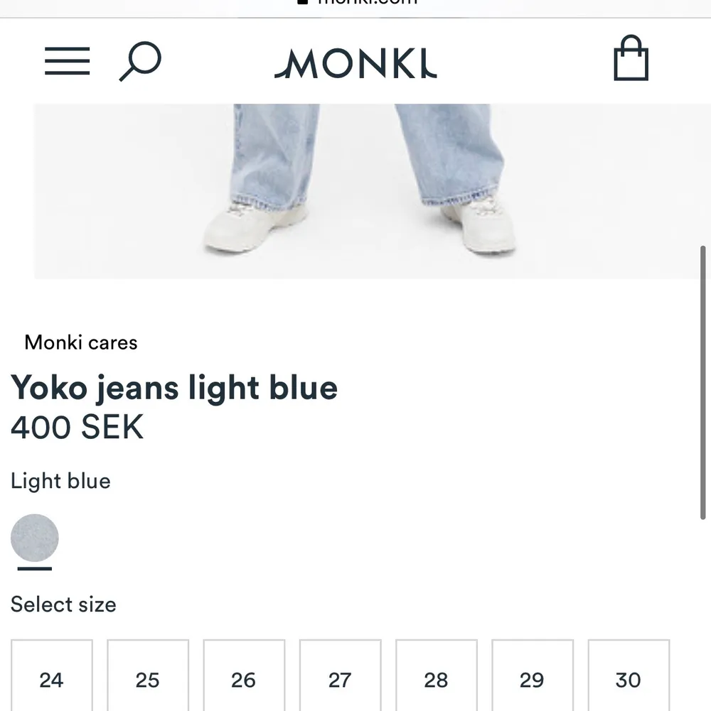Raka jeans, modellen ”Yoko” från monki. Storlek 29 men passar även mig som har 28. Säljer då jag tycker de är för korta på mig (är 175 cm). 200 + 66 frakt. Skriv om du vill ha fler bilder! . Jeans & Byxor.
