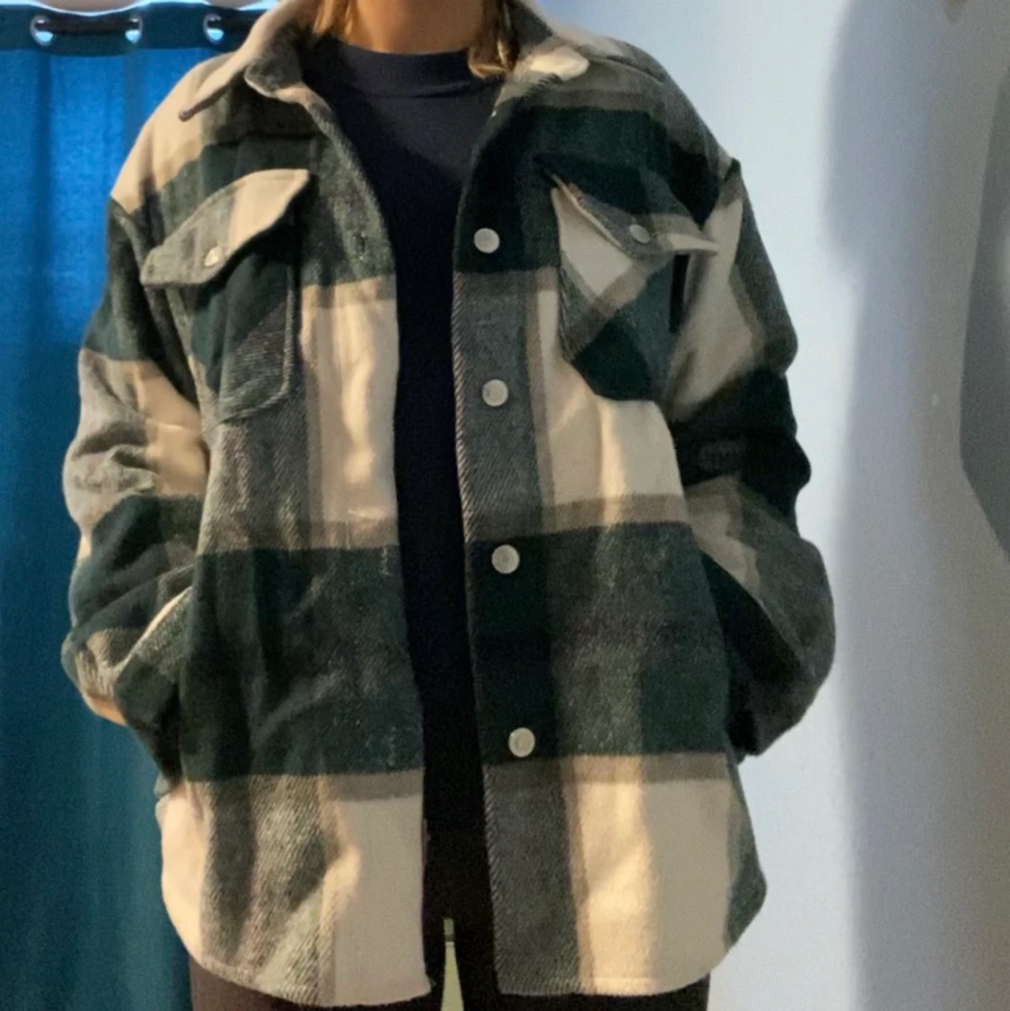 Grön rutig jacka - 91
