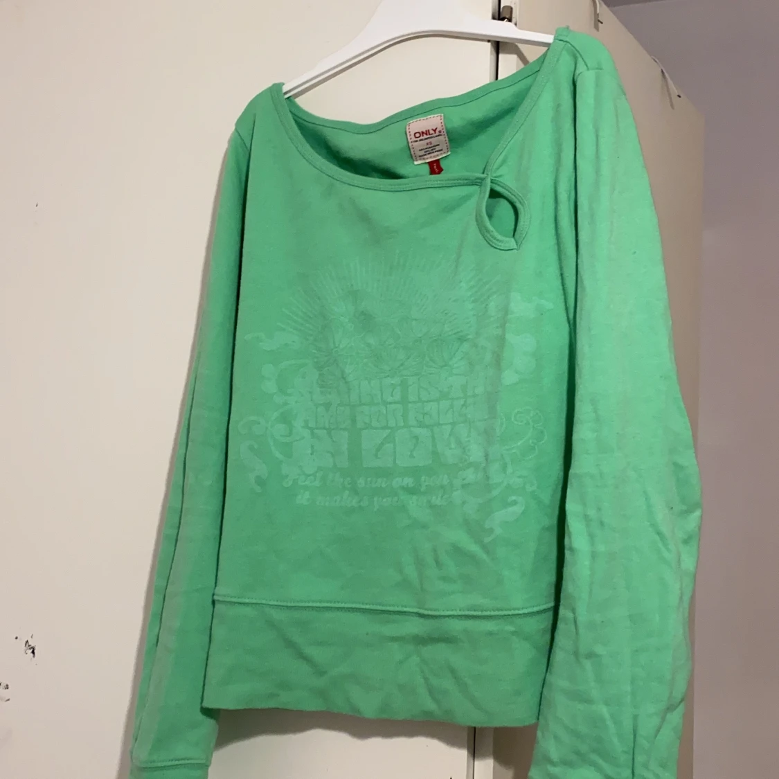Grön långärmad tröja - 90