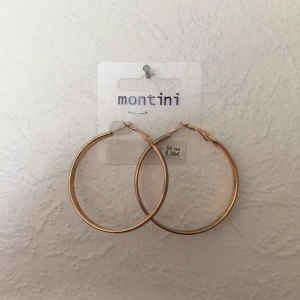  - Guld/turkosa örhängen från Ur & pen. Aldrig använda!