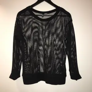 H&M svart nät tröja oanvänd  Storlek S  