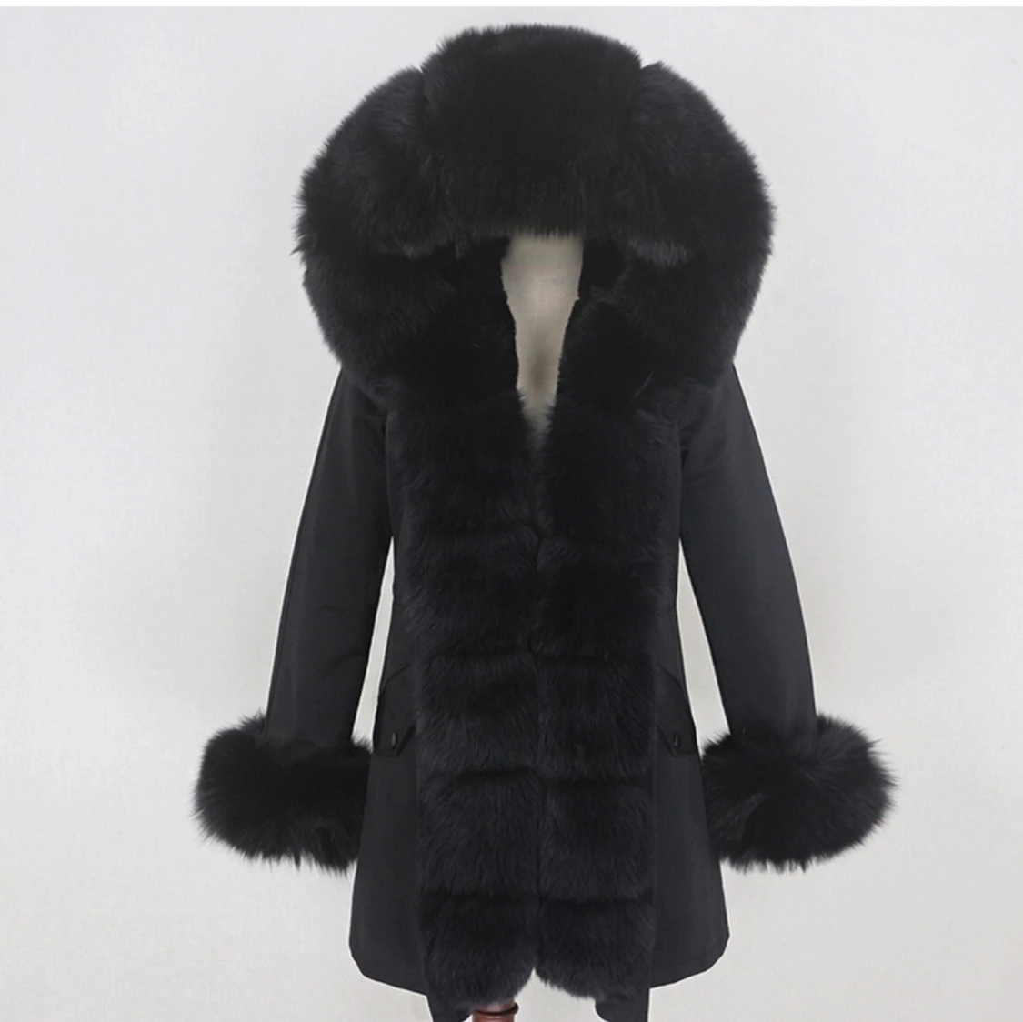 Fatima parka vinterjacka ÄKTA PÄLS