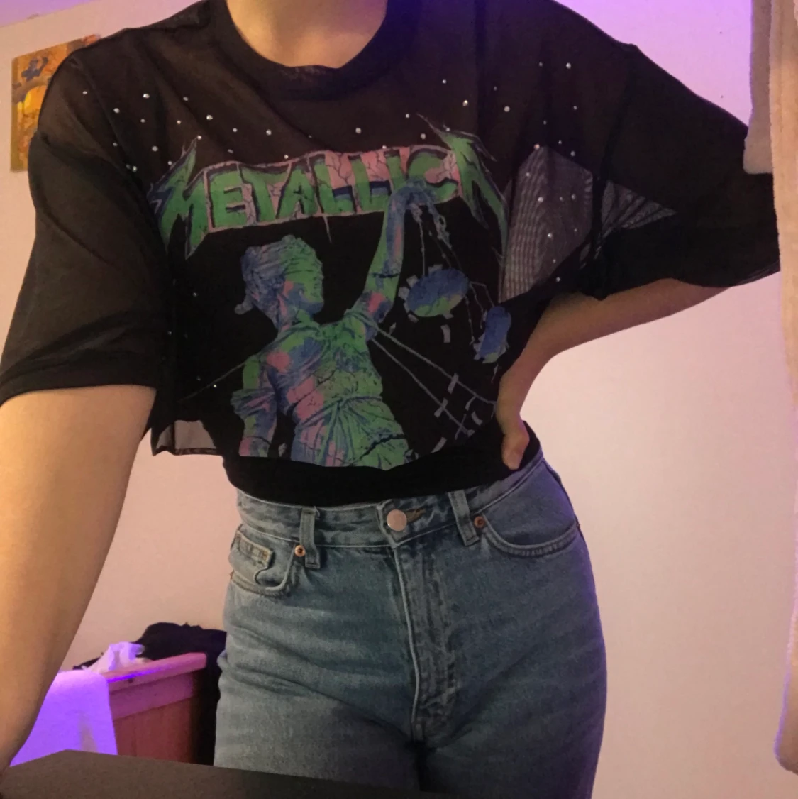 Metallica mesh tröja - 90