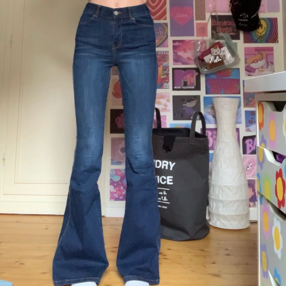 Bootcut jeans från dr denim storlek xs L32. Använda några gånger 200kr + frakt. Pris kan diskuteras💙. Jeans & Byxor.