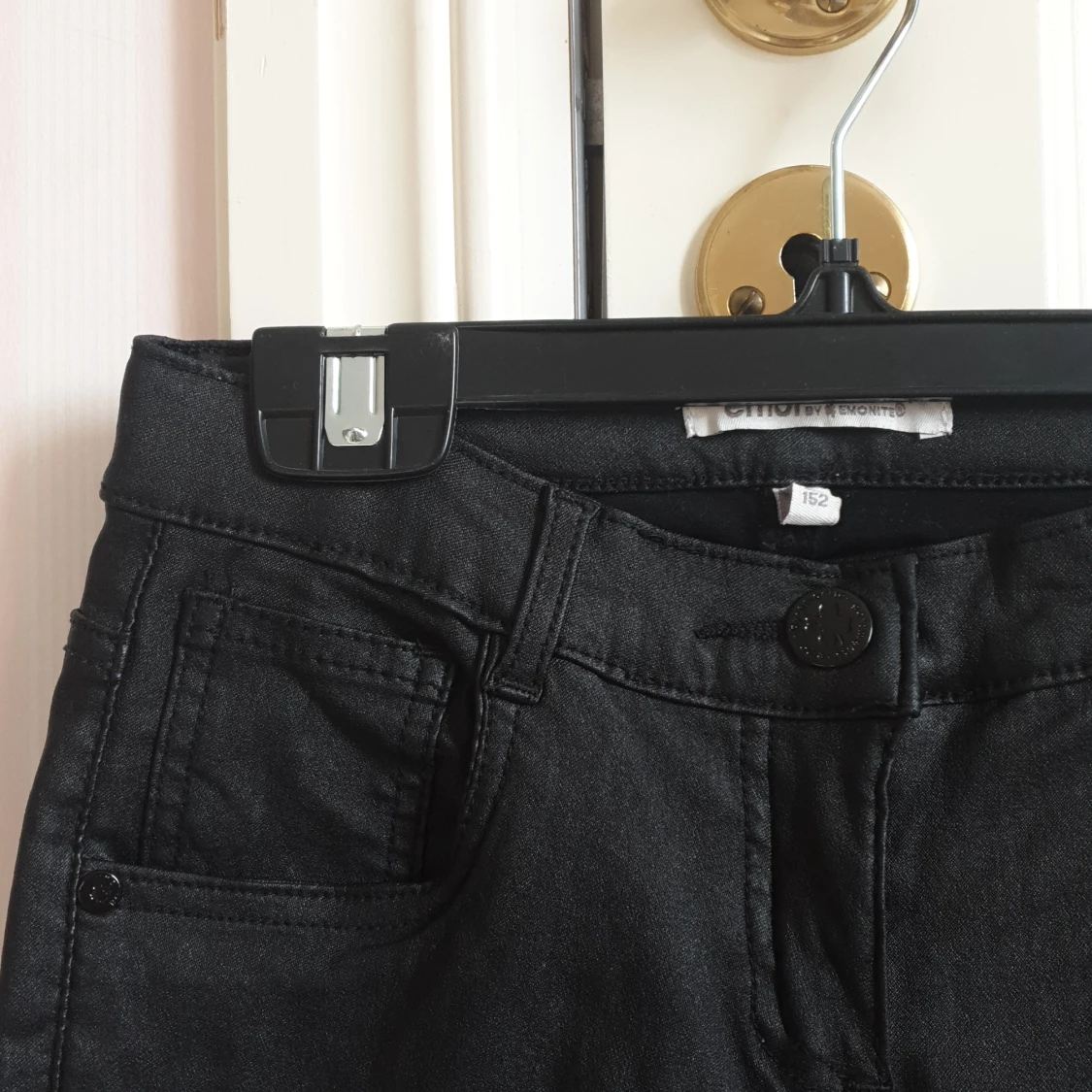 Byxor med läderimitation - 91