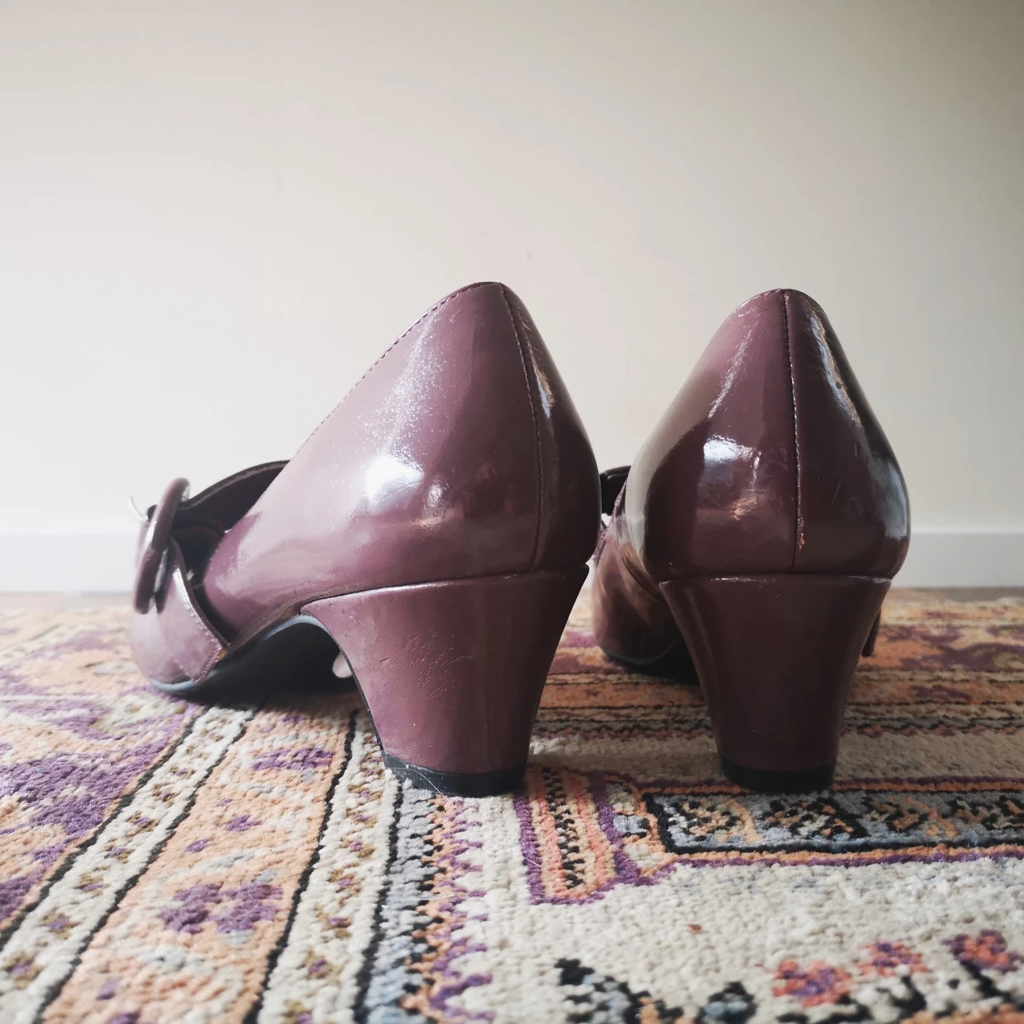 Vintageskor låg klack  - 90