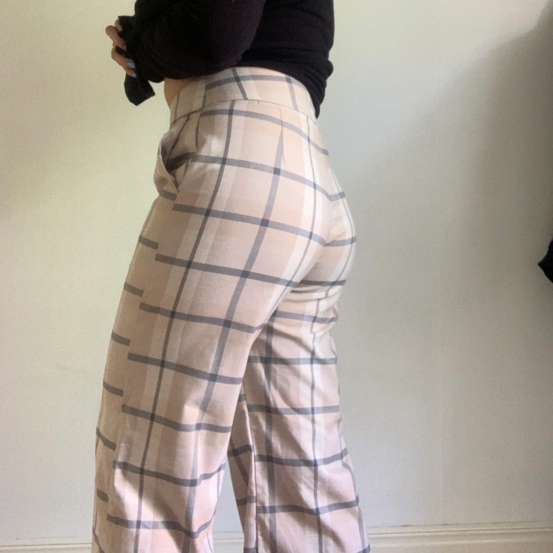 Rutiga kostymbyxor - 90