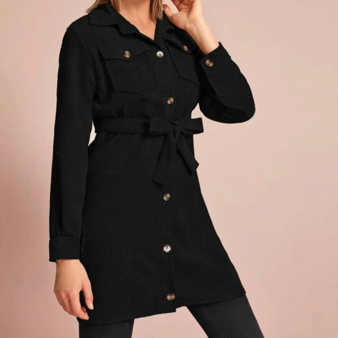 Svart jacka/kappa  - 91