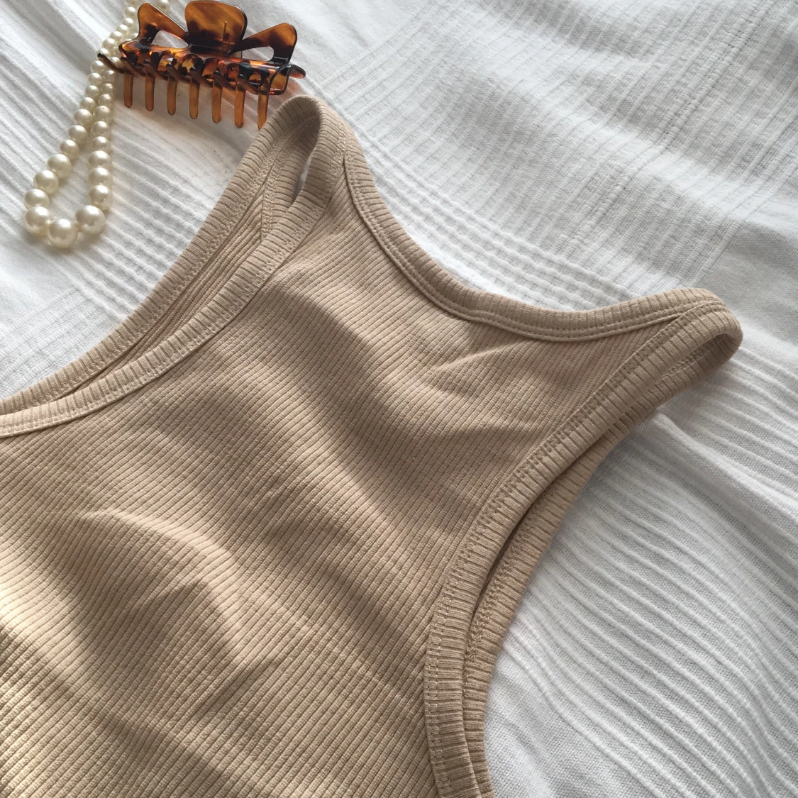 High neck linne beige - 91