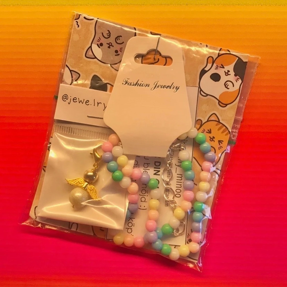 Färgglatt halsband - 91