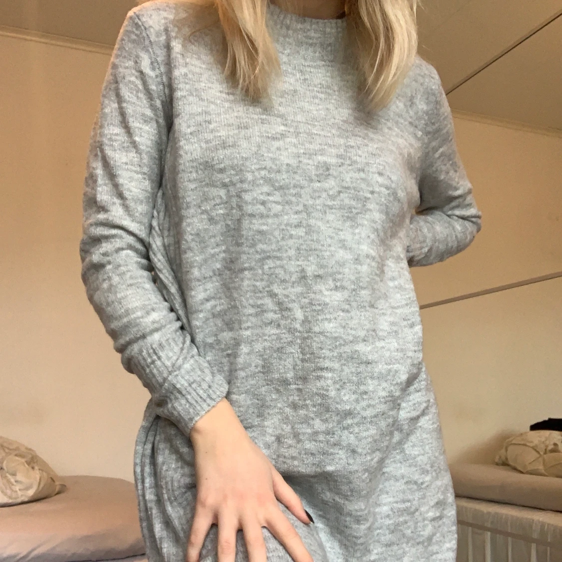 Stickad klänning - 90