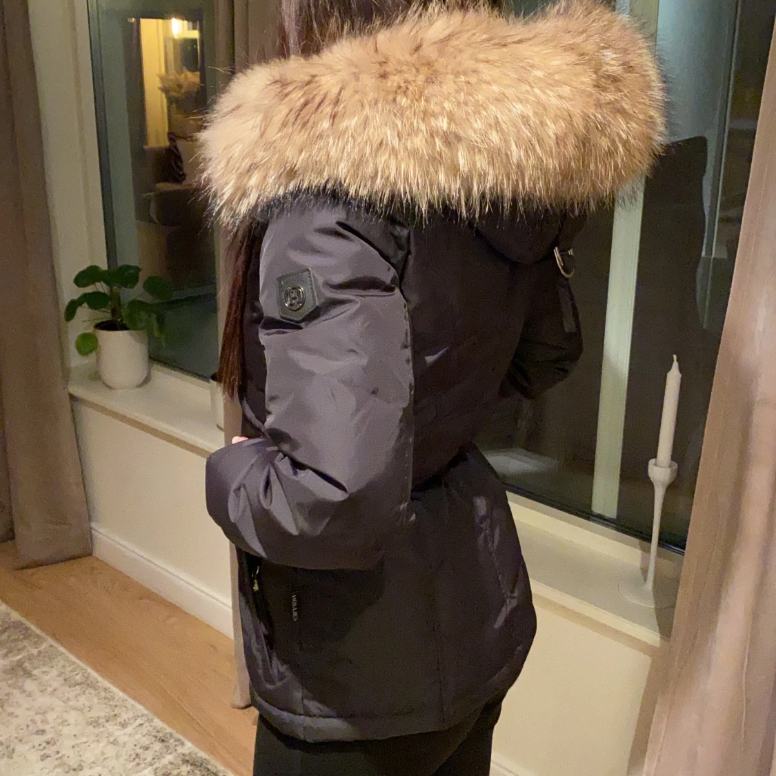 Äkta hollies jacka, med äkta päls 34 - 91