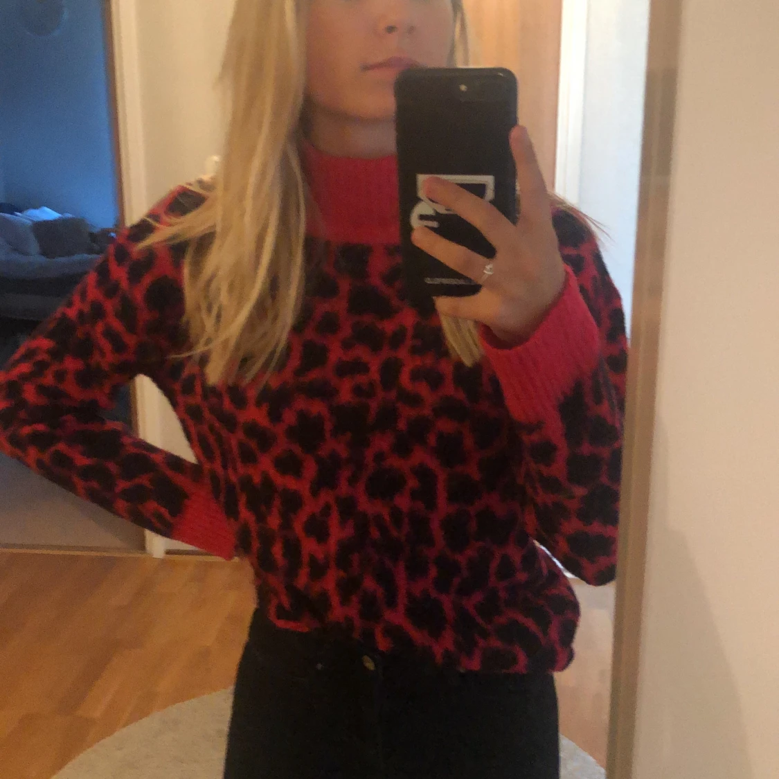 Stickad polotröja - 90