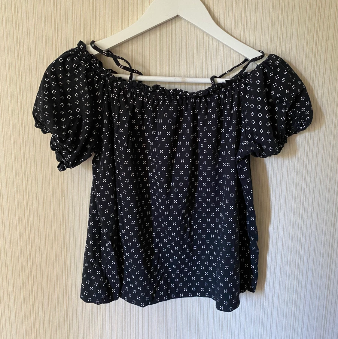 Kort ärmens Smockad topp