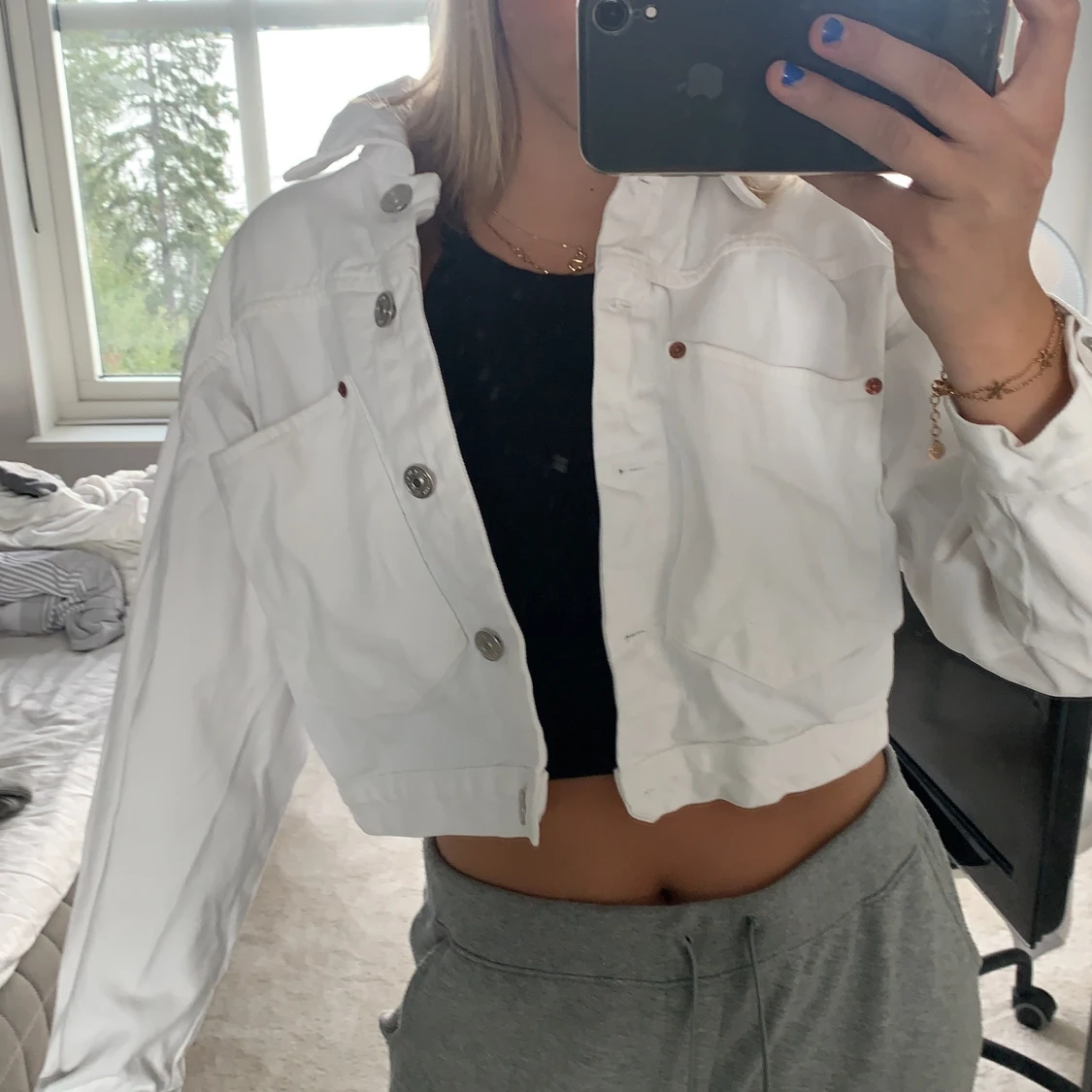 Vit jeans jacka - 91