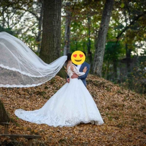  - Min bröllop klänning, använd den en gång på min bröllops dag. Storlek 38