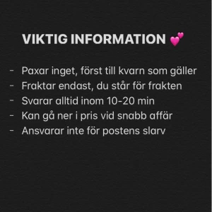  - Lite information till er 💕