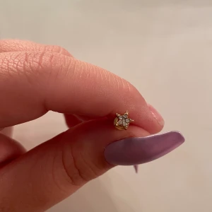 Guldstjärnor örhängen - Guldstjärne-örhängen med diamanter i:) (inte äkta) Aldrig använda!! Frakt: 11kr (brev)