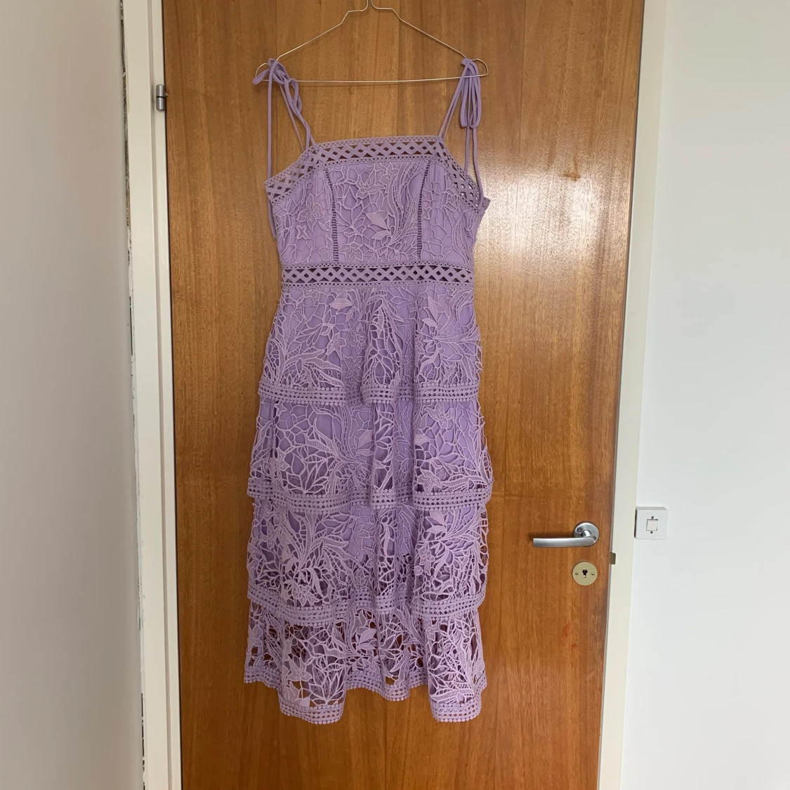  Pastell lila klänning 