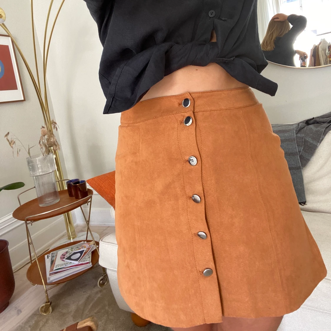 Kjol i mockaimitation