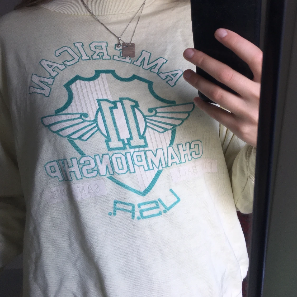 Ljusgul sweatshirt - 90