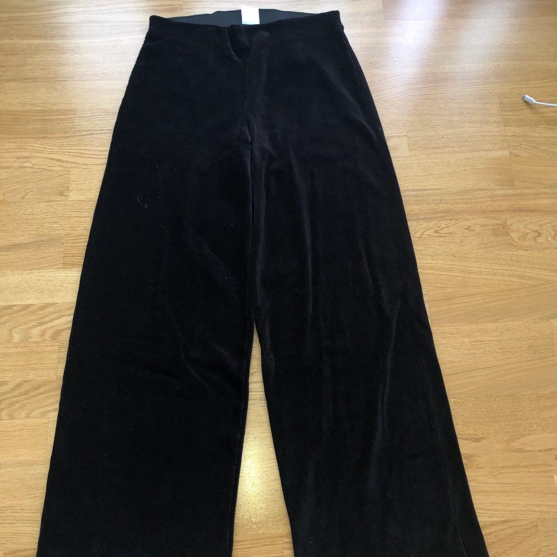 Svarta raka Manchester byxor