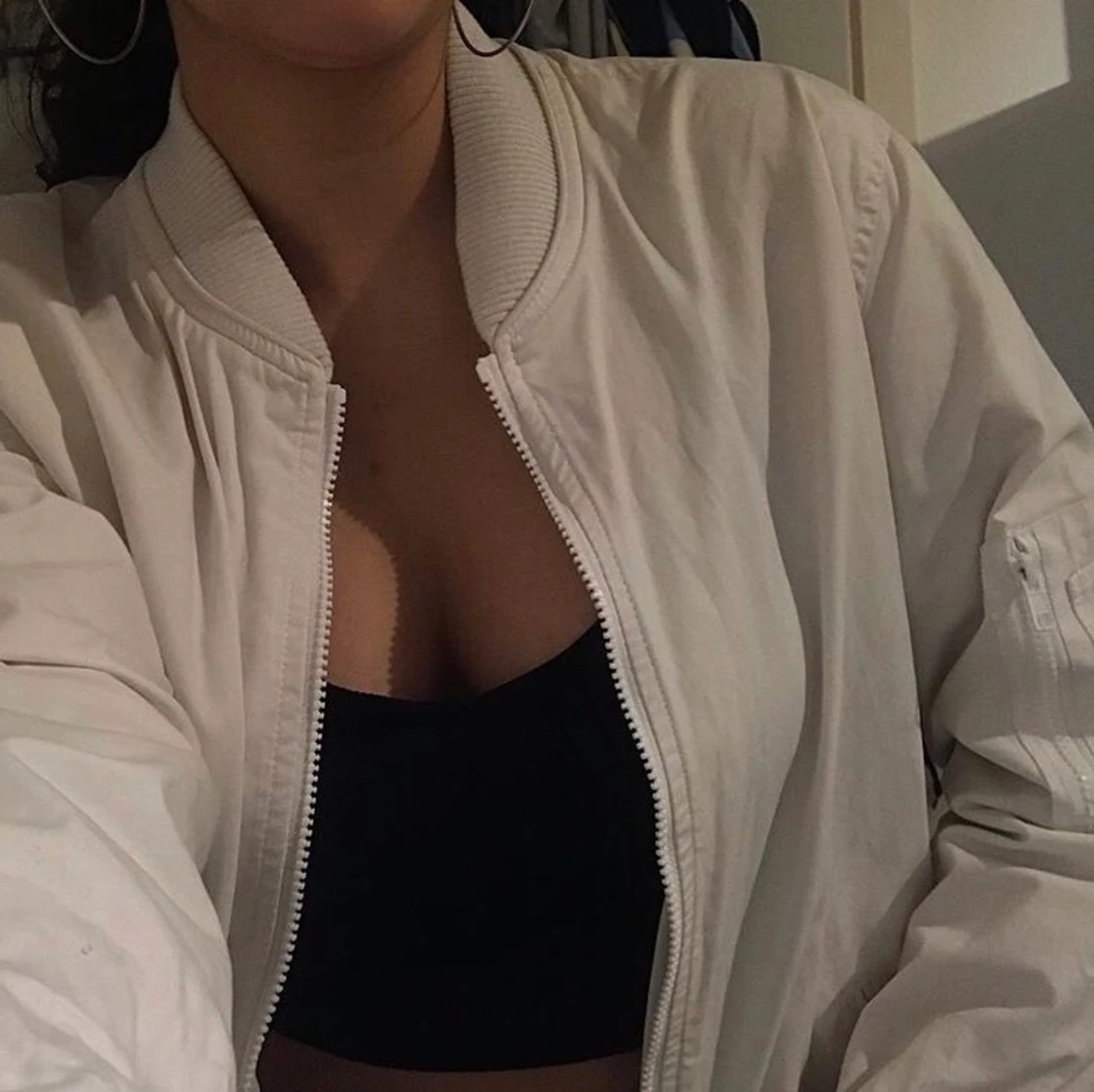 Lång bomberjacka  - 90