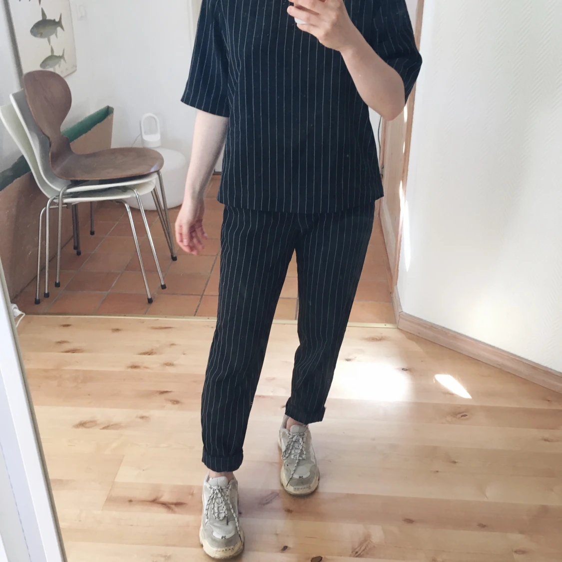 Mörkblått set i strl 34  - 90