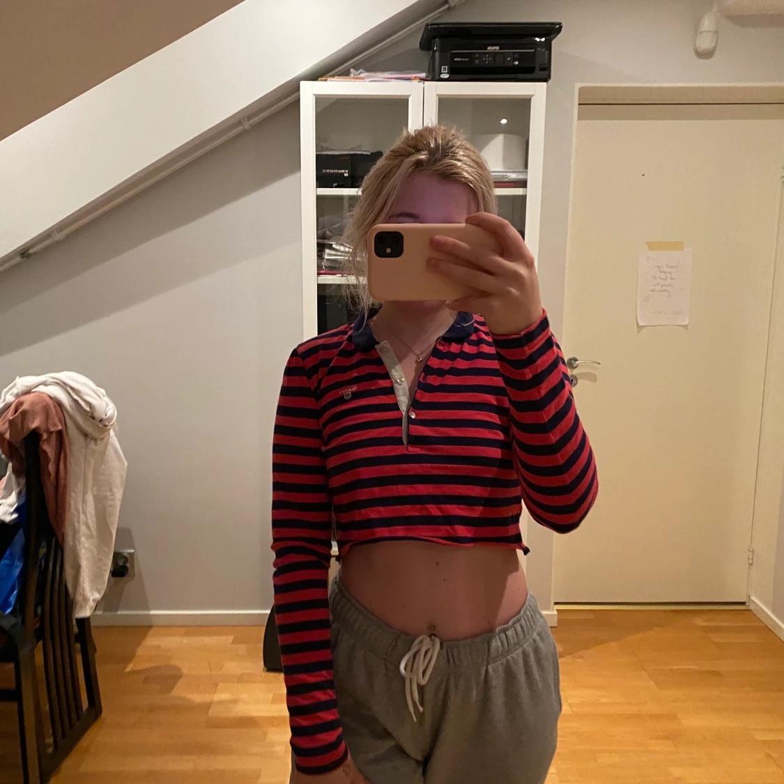 croppad piké tröja - 90