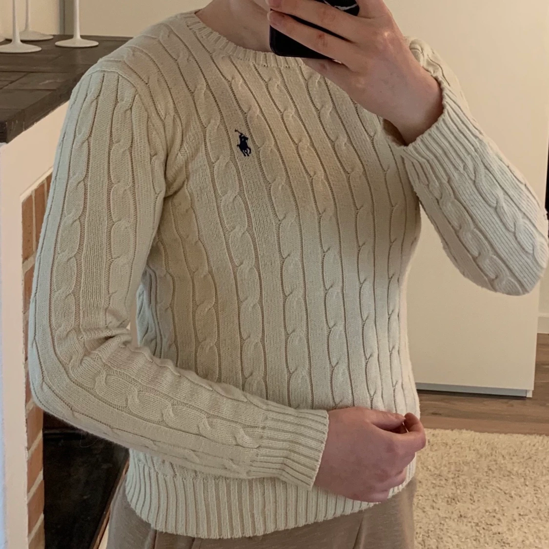 Polo Ralph Lauren Kabelstickad tröja S - 90