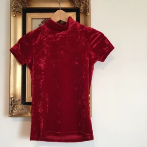  - Kortärmad turtelneck i sammet. Köpt på second hand butiken humana, men är i fint skick. Det står ingen storlek, men skulle säga att det är en XS. Frakt tillkommer om vi inte kan träffas i Lund ⭐️