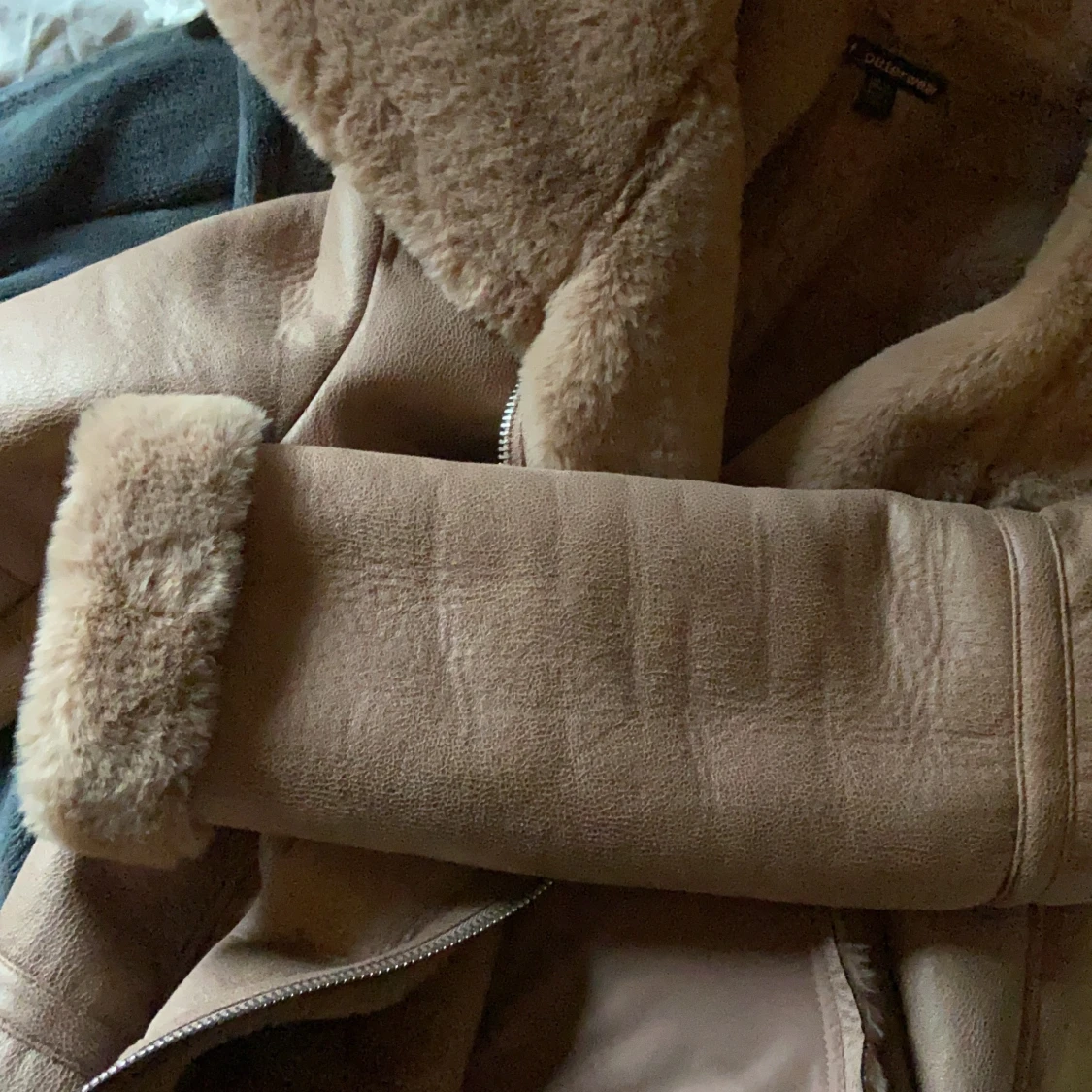 Ljusrosa höst/vinterjacka - 90