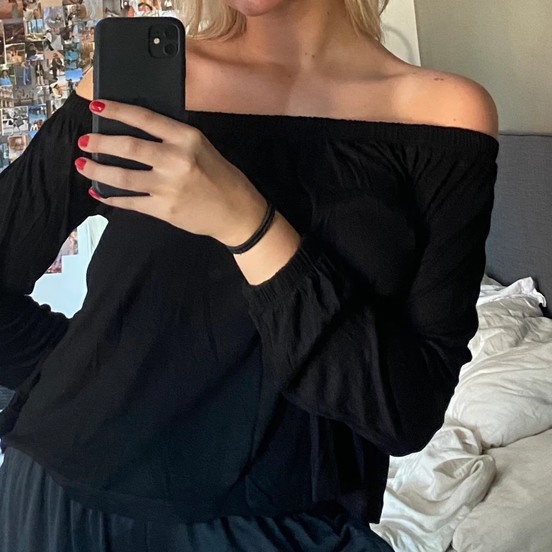 off shoulder tröja