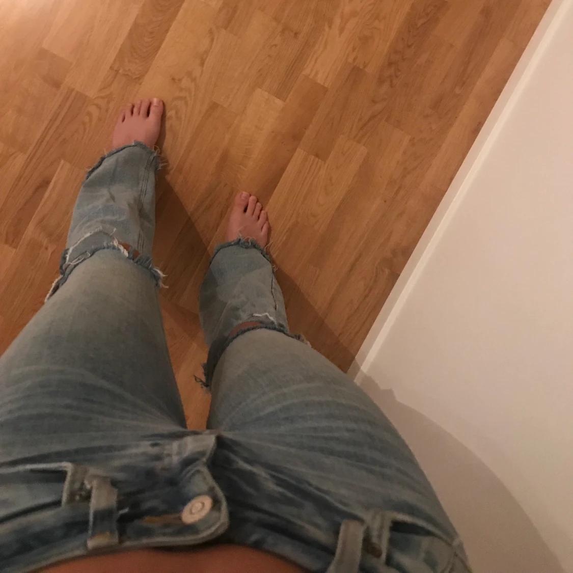 Långa jeans
