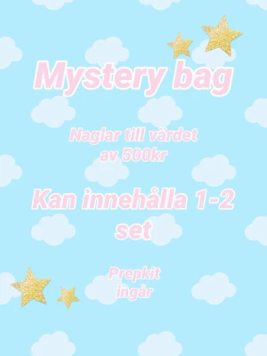 Mystery pressons bundle  - Mystery pressons💅Paketet kan innehålla 1-2 nagelset 💗 Till värdet av minst 500kr