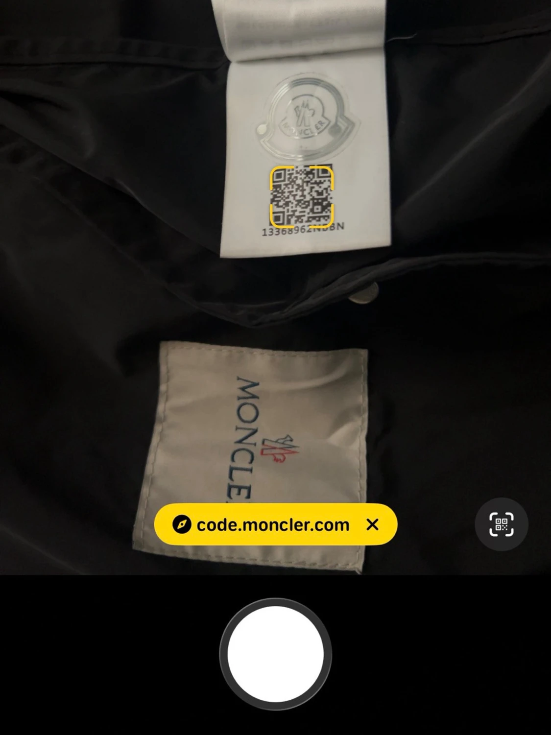 Svart vindjacka från Moncler - 2