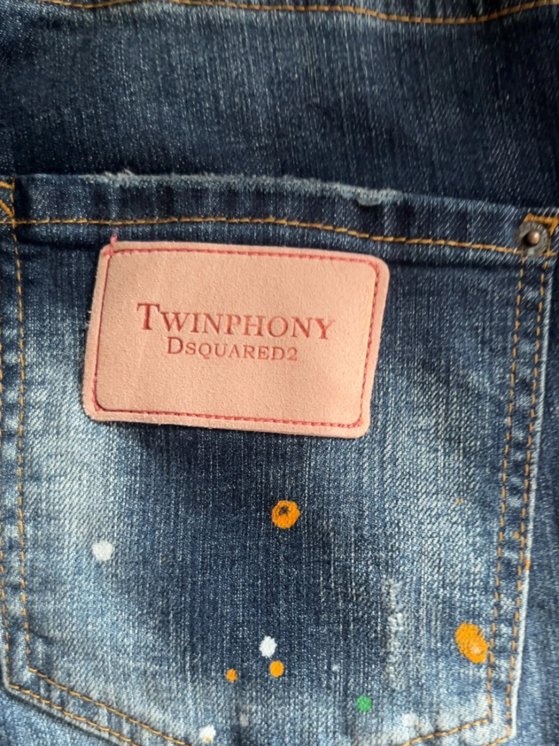 Målade slitna jeans Dsquared2  - 3
