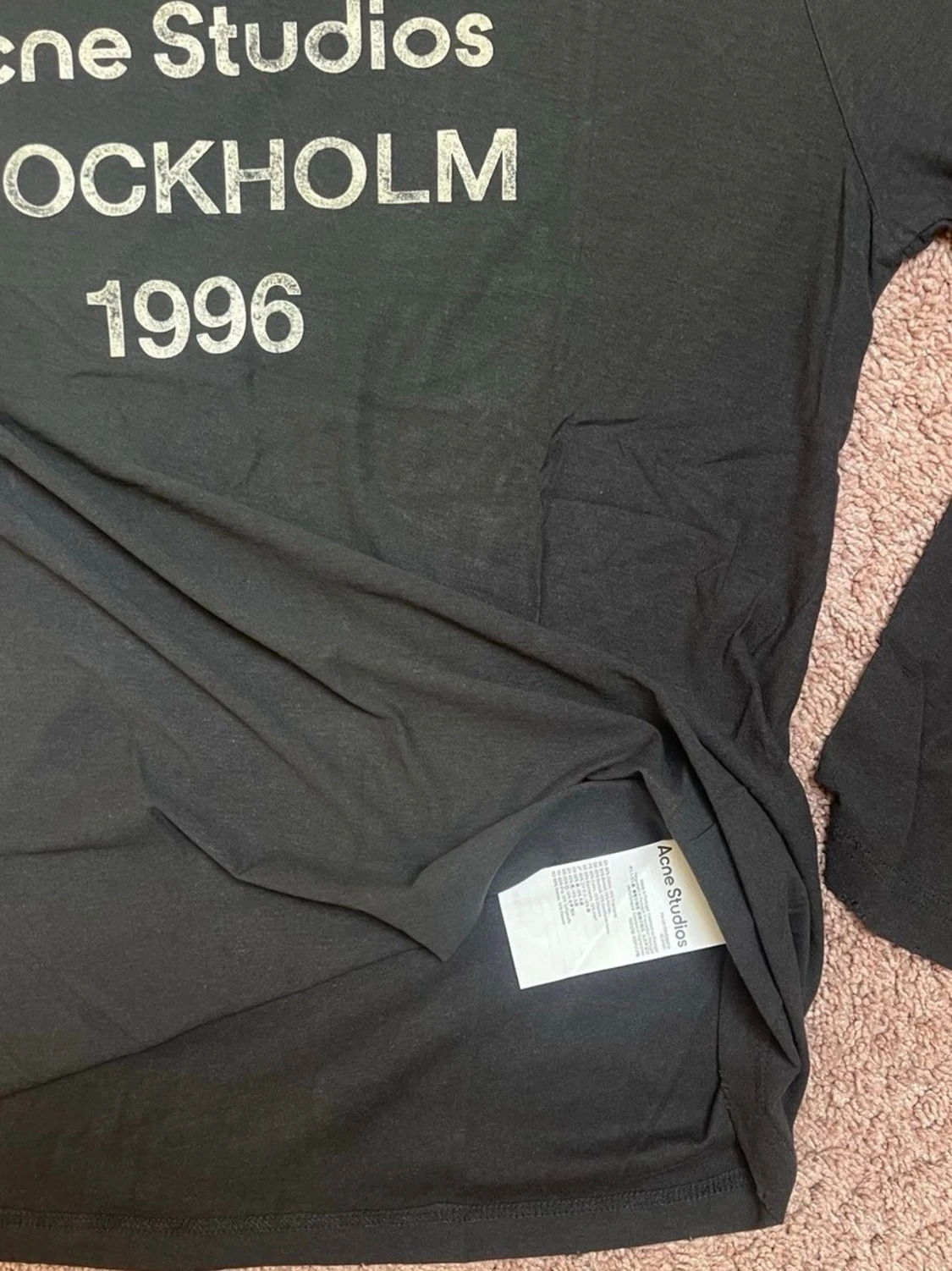 Svart långärmad topp Acne Studios Stl S (oversized) - 4