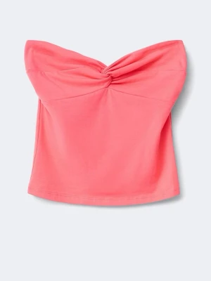 Korall bandeau tubtopp - Snygg korall bandeau tubtopp med twistad detalj framtill. Toppen är aldrig använd och i nyskick!💕