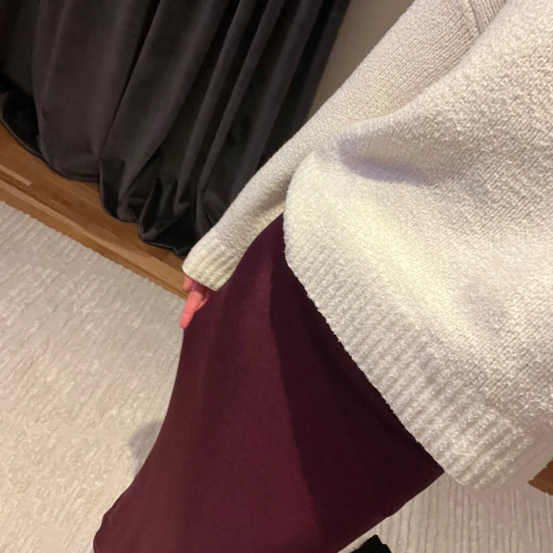 Vinröd långkjol - 92