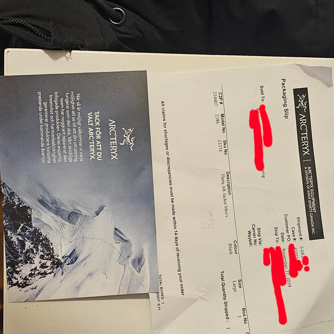 Svart skaljacka från Arc'teryx - 93