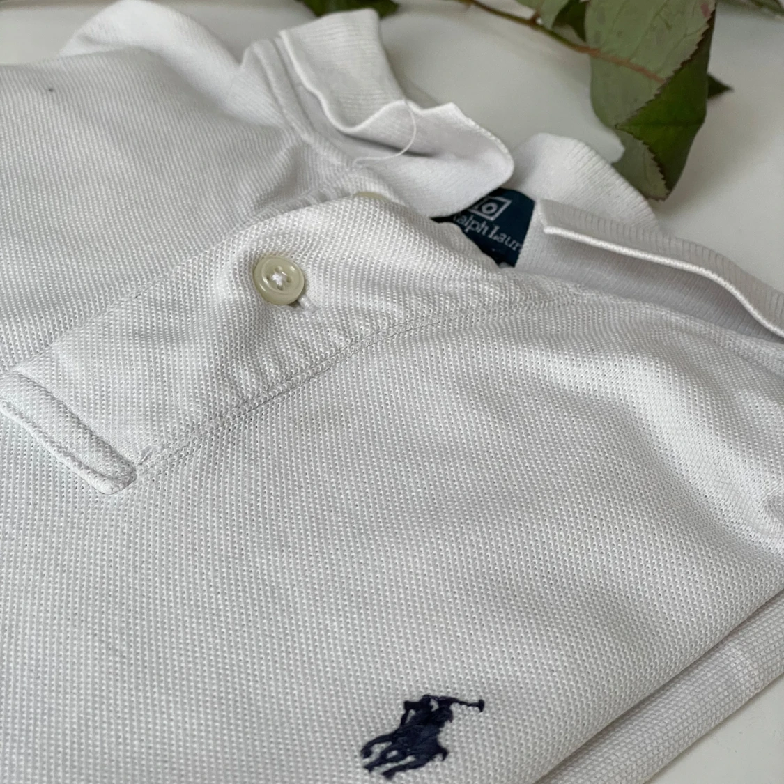 Vit pikétröja från Ralph Lauren - 1