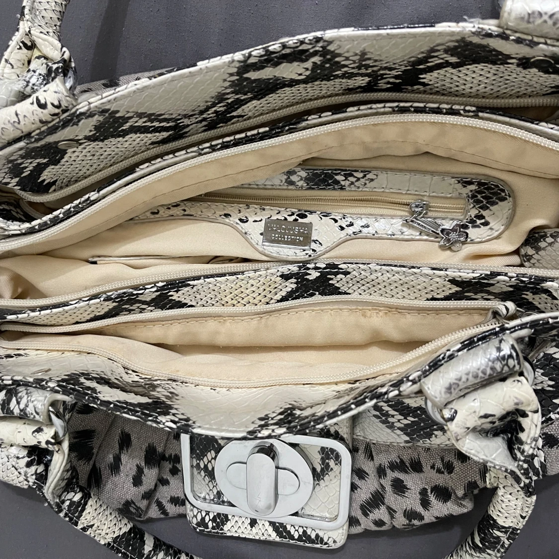 Vit Leopard väska - 4