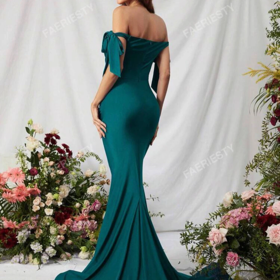 Grön bröllopsklänning  - 91