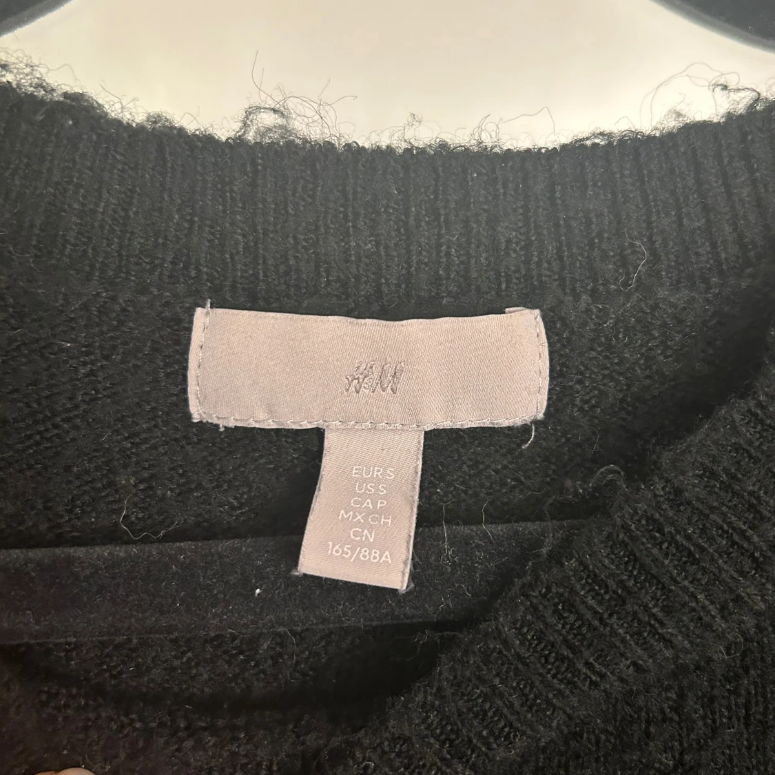 Kortärmad stickad tröja - 90