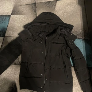  Canada Goose Jacka - Canada Goose jacka i bra skick, varm och stilren. Endast en knapp som är sönder, annars i fint skick. Perfekt för kalla dagar!.Väskan och pälsen ingår.Säljer billigt pågrund av att jag har använd det ett tag och en knapp är sönder men kan fixas enkelt😄