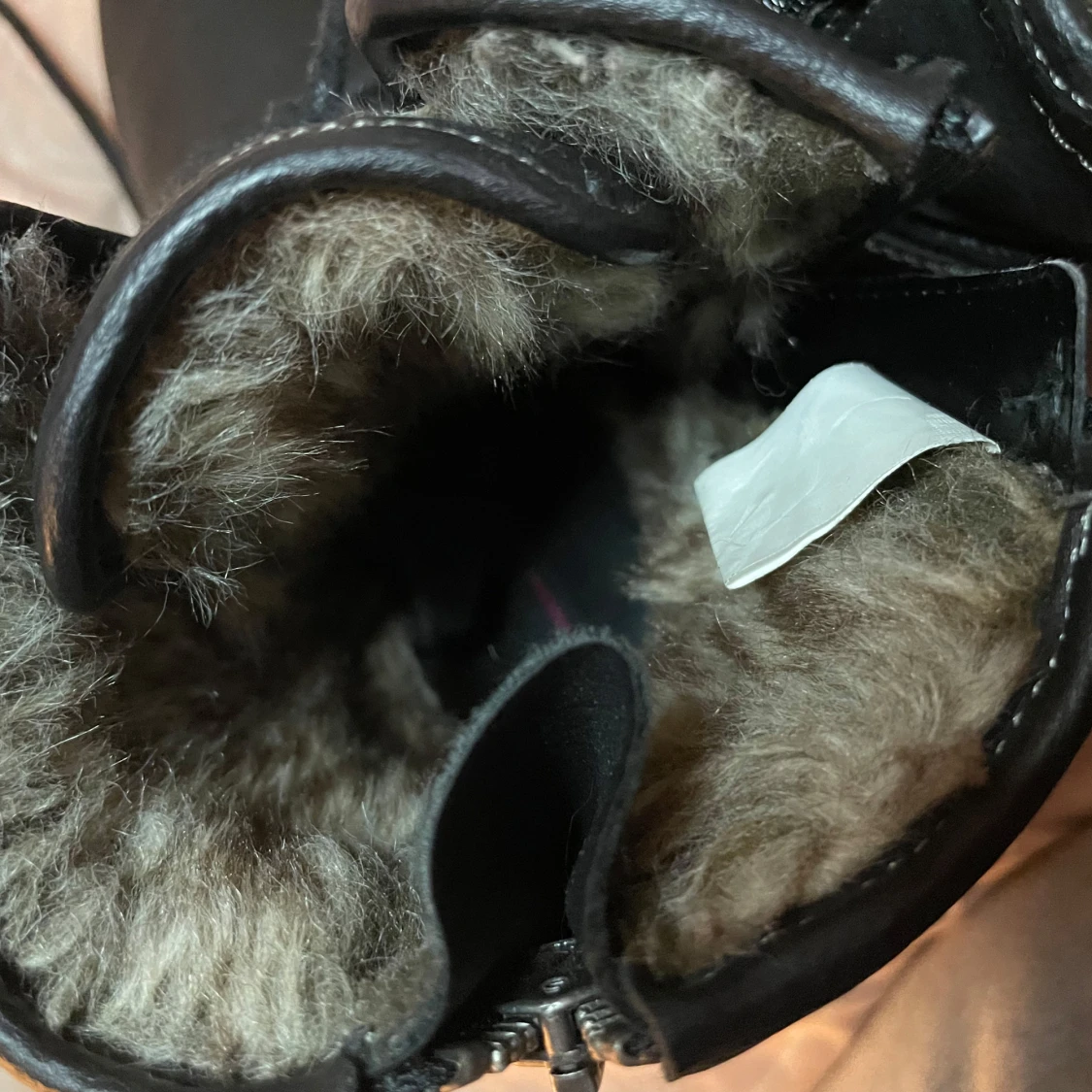 Svarta boots med foder - 2