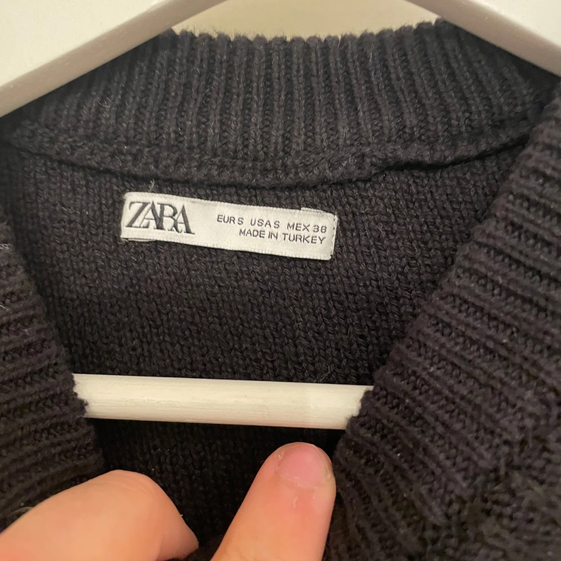 Svart Stickad Zara Tröja  - 1