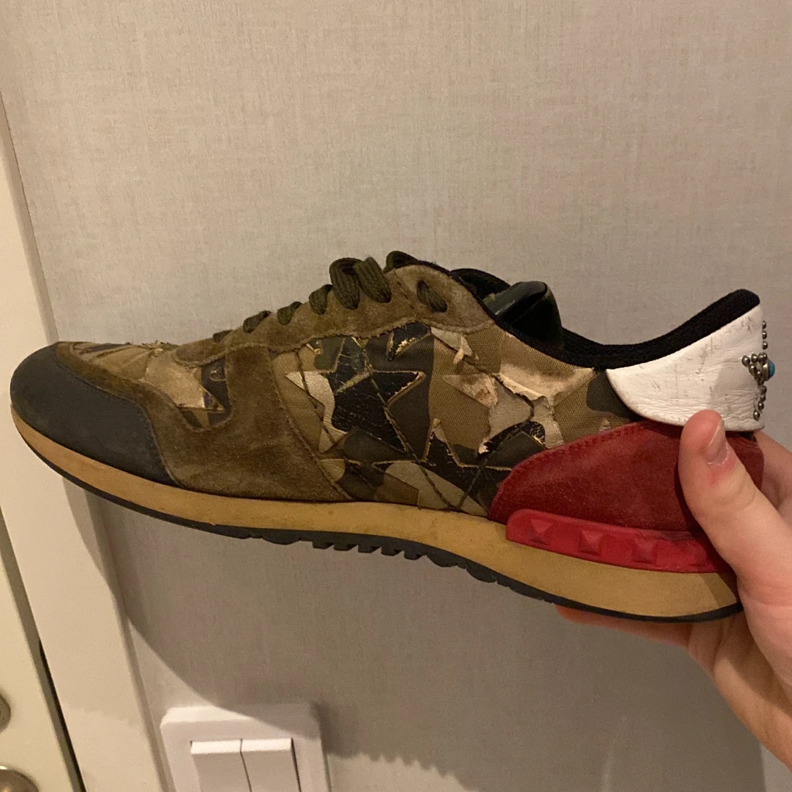 Valentino Rockrunner sneakers i camouflage - 1