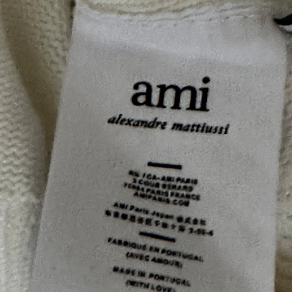 Vit stickad tröja från Ami Paris - 91